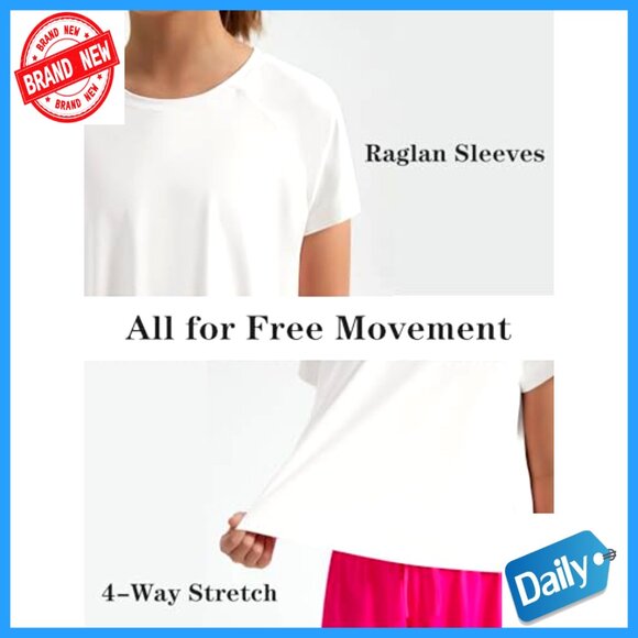 Girls Quick Dry Split Back Crop Top Athletic Shirt Size 6-14Y - Picture 4 of 6